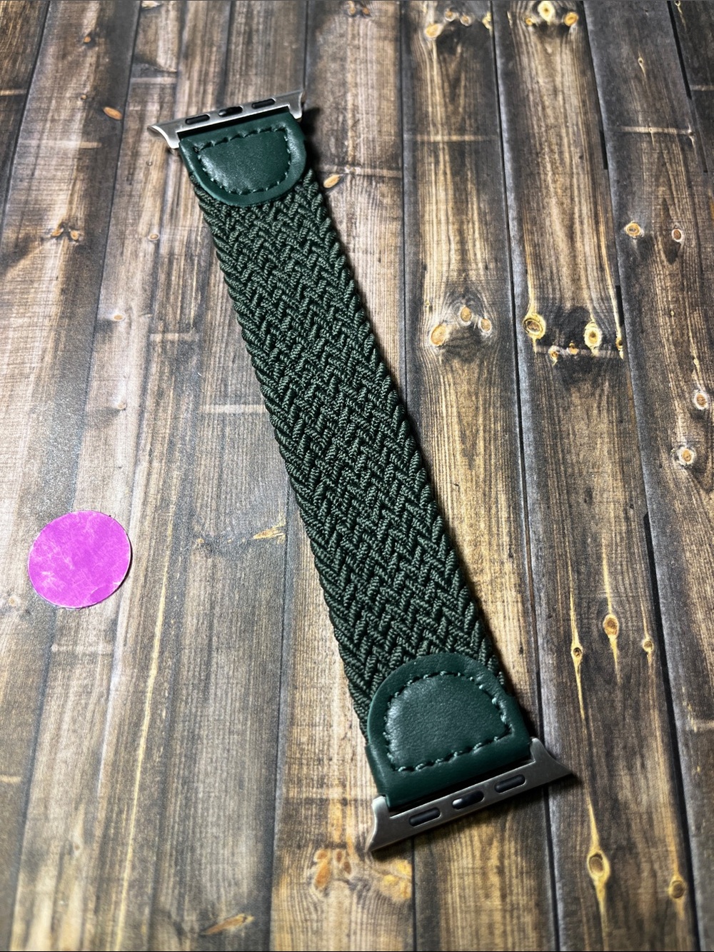 5for$10 Braided 40mm/42mm/45mm Apple Watchbands Green Woven Stretch Samll